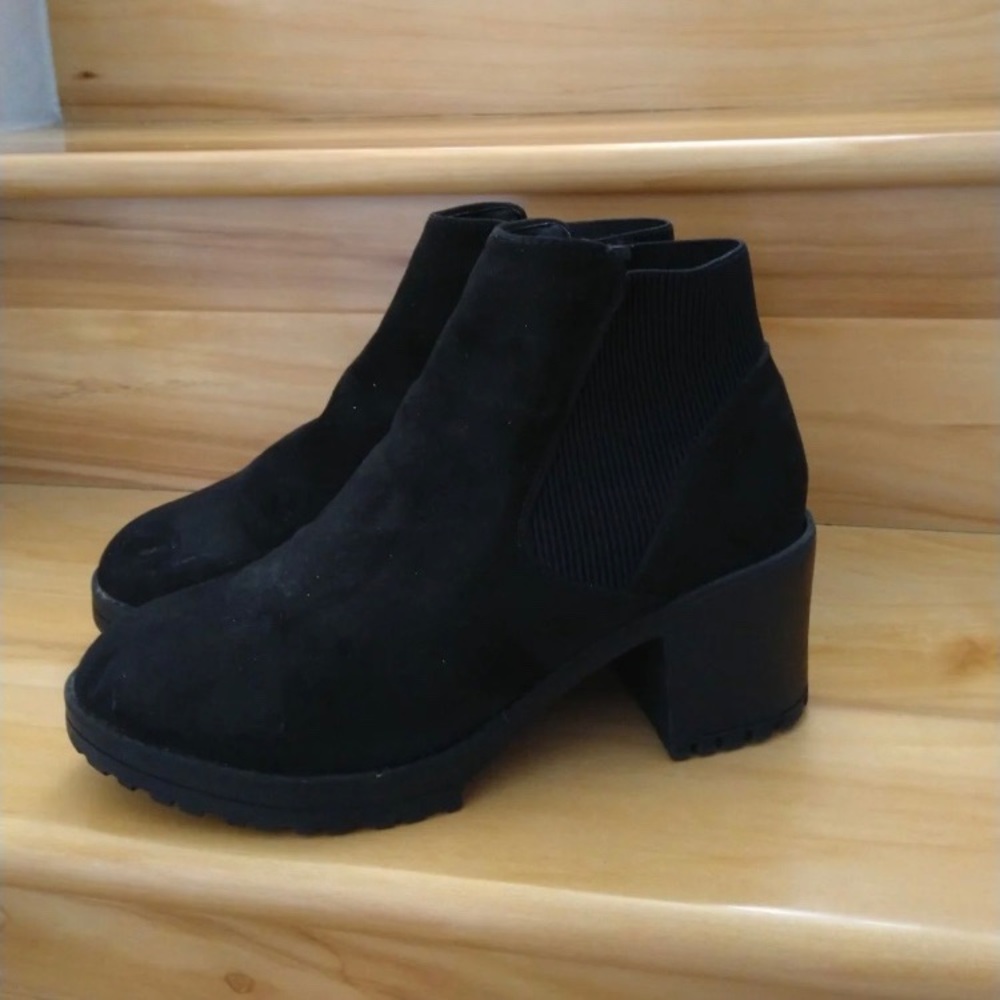 black ankle boots